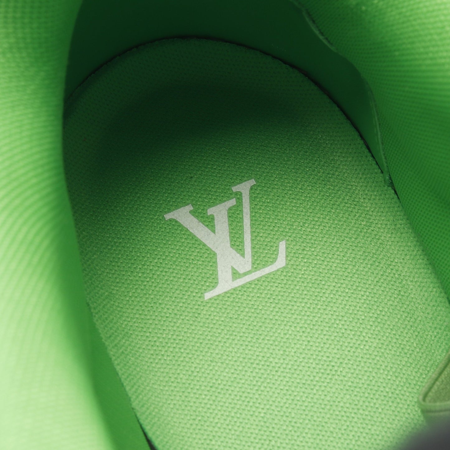 スケートライン スニーカー レザー ファブリック グレー グリーン ルイヴィトン シューズ LOUIS VUITTON