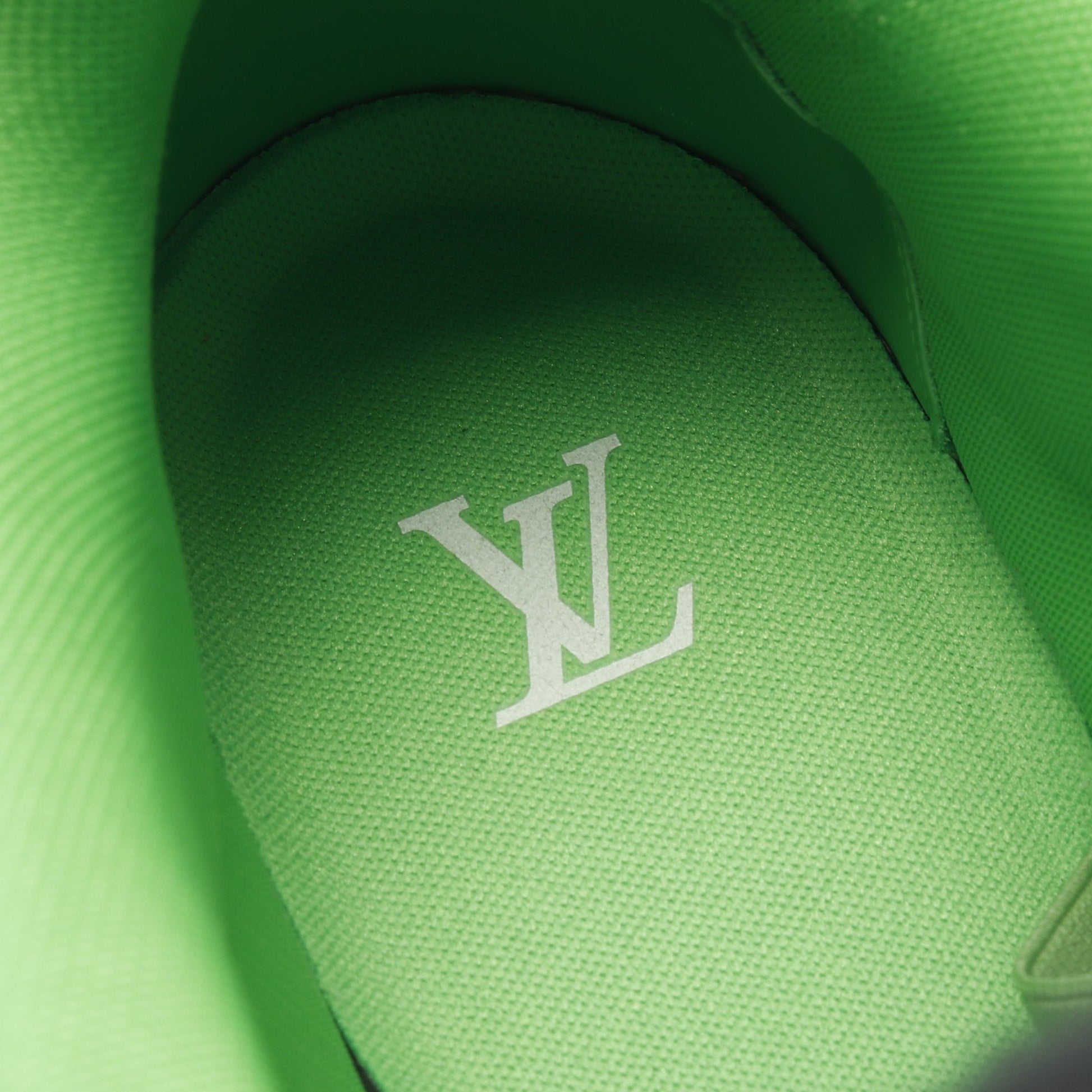 スケートライン スニーカー レザー ファブリック グレー グリーン ルイヴィトン シューズ LOUIS VUITTON
