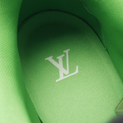 スケートライン スニーカー レザー ファブリック グレー グリーン ルイヴィトン シューズ LOUIS VUITTON