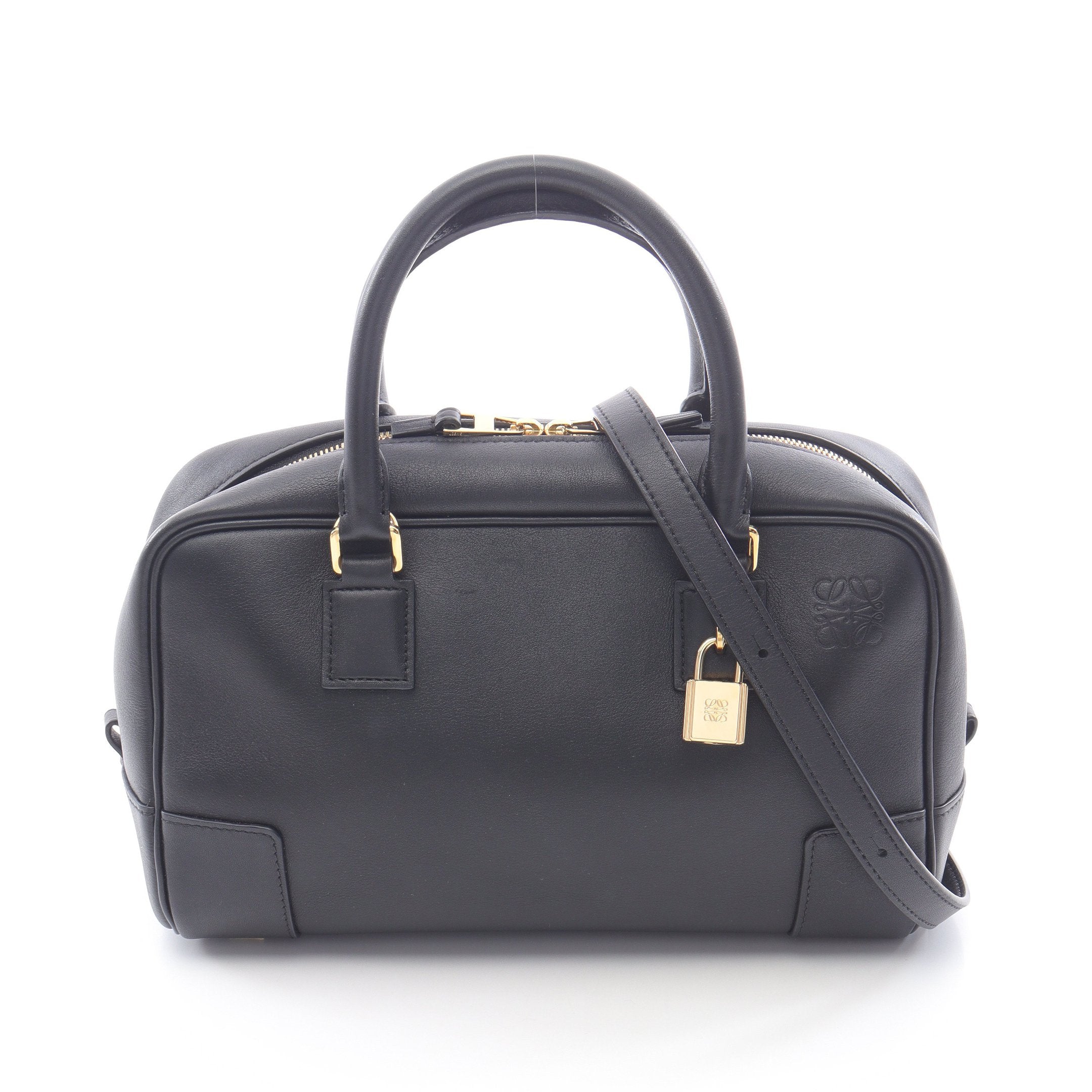 アマソナ23 ハンドバッグ レザー ブラック 2WAY ロエベ – RECLO