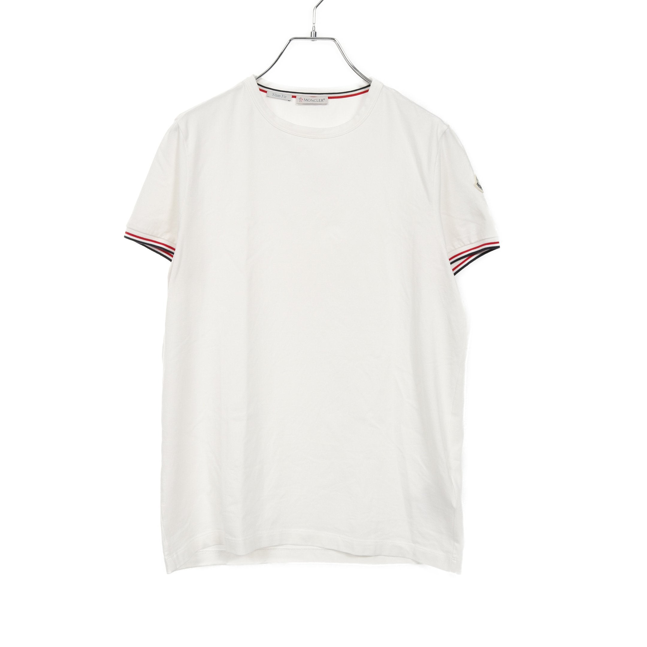 MONCLER ホワイト 半袖Tシャツ 【公式通販】