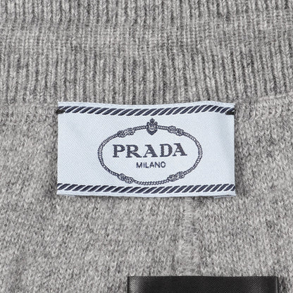 ニット イージーパンツ スウェットパンツ カシミヤ グレー トライアングルロゴ プラダ ボトムス PRADA