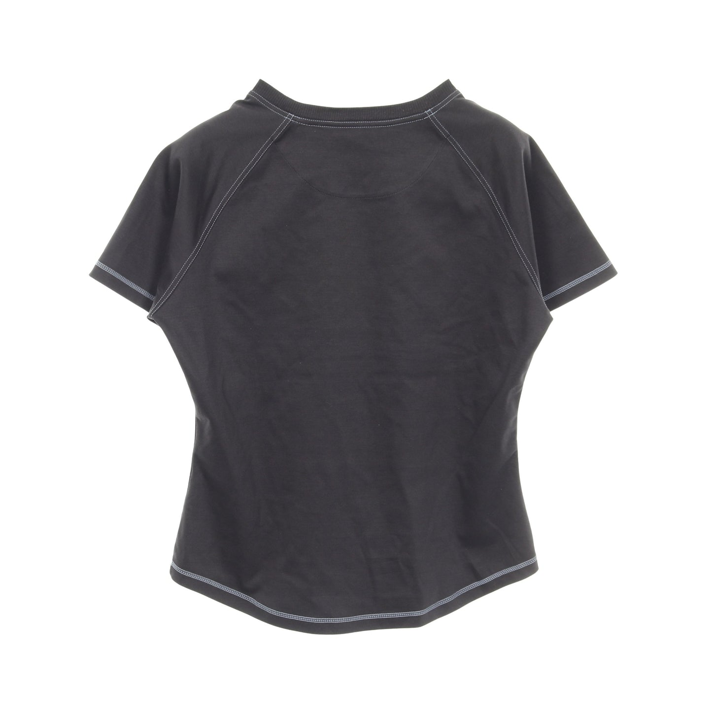 Candy Libris Tシャツ クルーネック 半袖 ラグランスリーブ コットン ブラック エルメス トップス HERMES