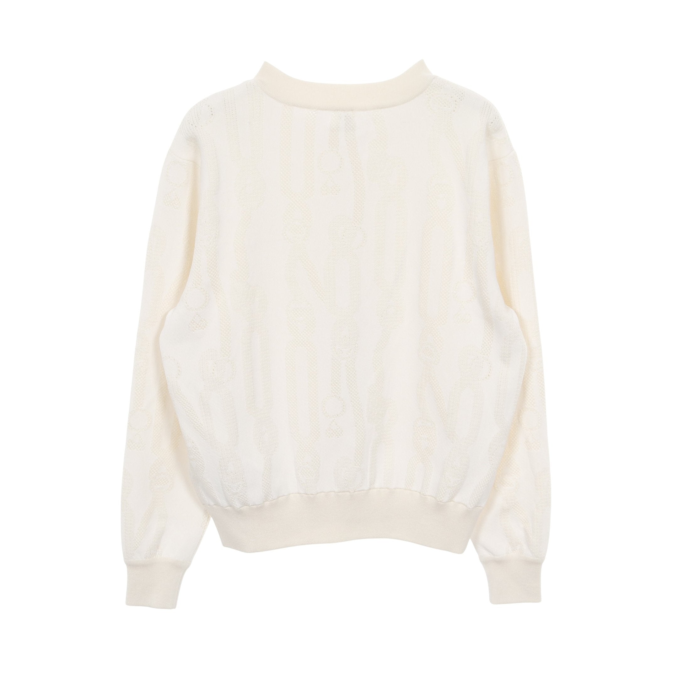 HERMÈS アイボリー カーディガン パルフロワリミックス カーディガン レーヨン シルク コットン