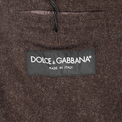 ダブルブレスト テーラードジャケット ウール ブラウン ドルチェアンドガッバーナ アウター DOLCE&GABBANA