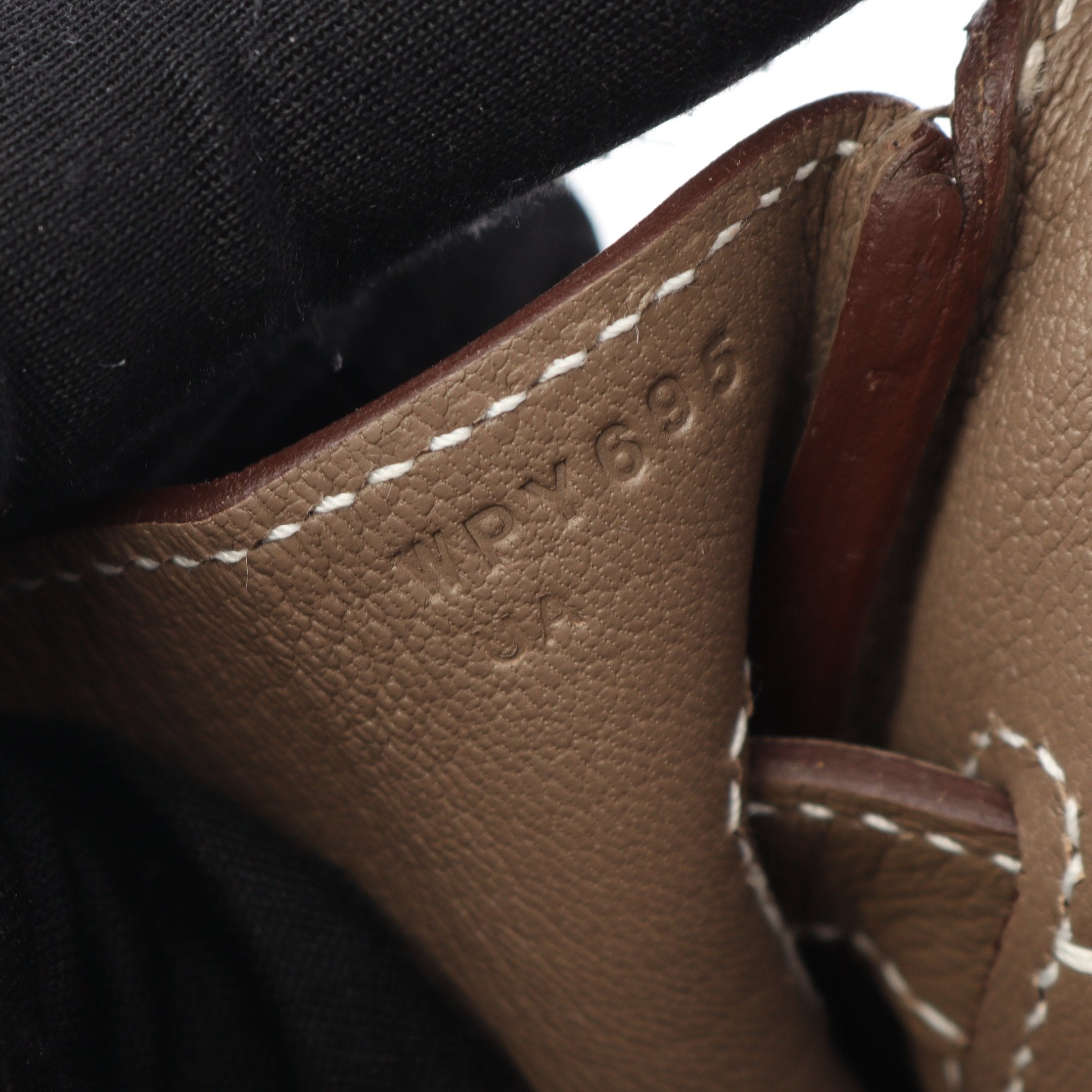 最終値下げ 本革キューブバッグ PM エトゥープ×シルバー金具 エルメス ショルダーバーキン エトゥープ トゴ シルバー金具