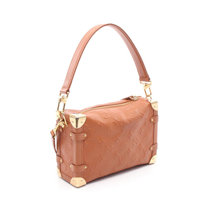 サイドトランクPM モノグラム タン ハンドバッグ レザー ブラウン 2WAY ルイヴィトン バッグ LOUIS VUITTON