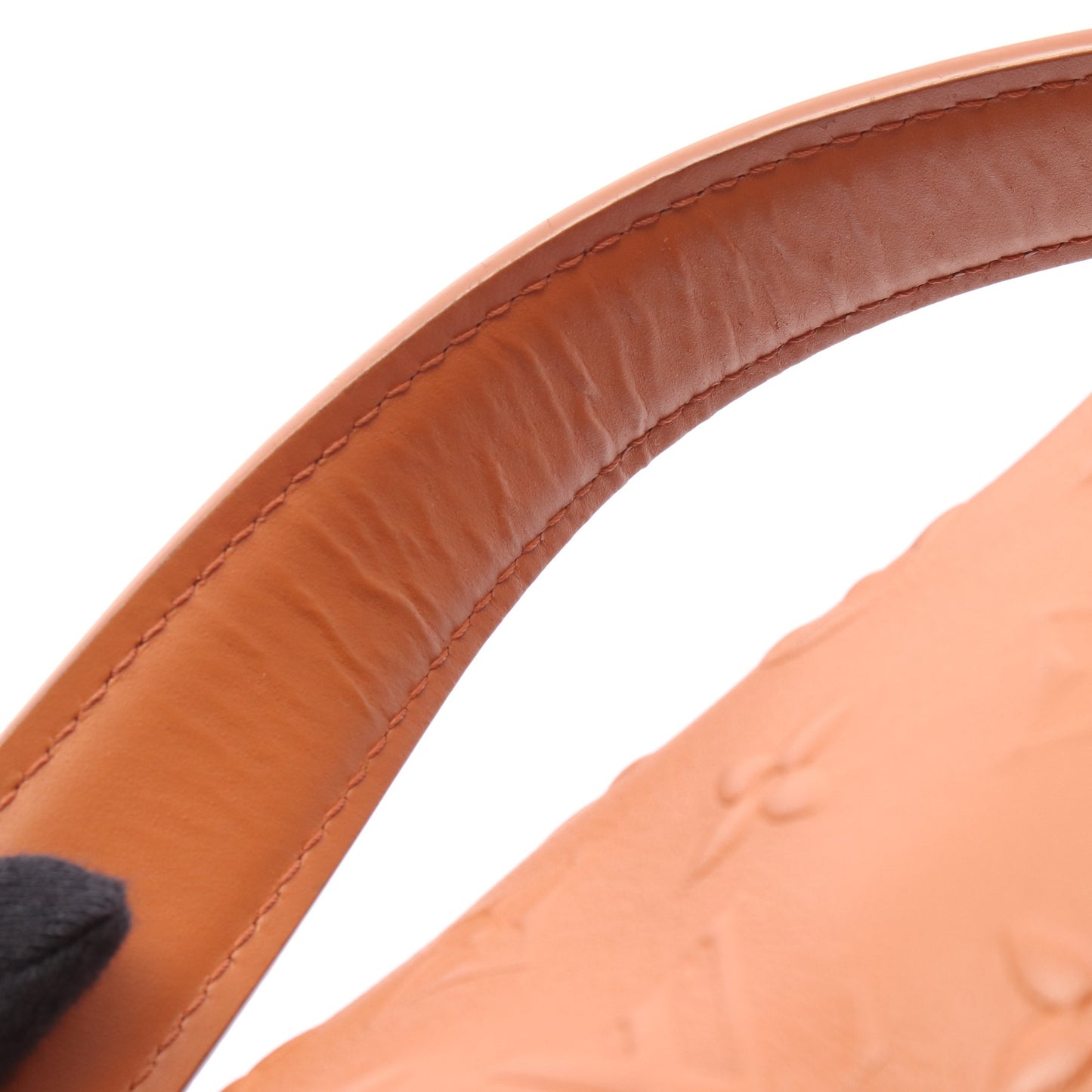 サイドトランクPM モノグラム タン ハンドバッグ レザー ブラウン 2WAY ルイヴィトン バッグ LOUIS VUITTON