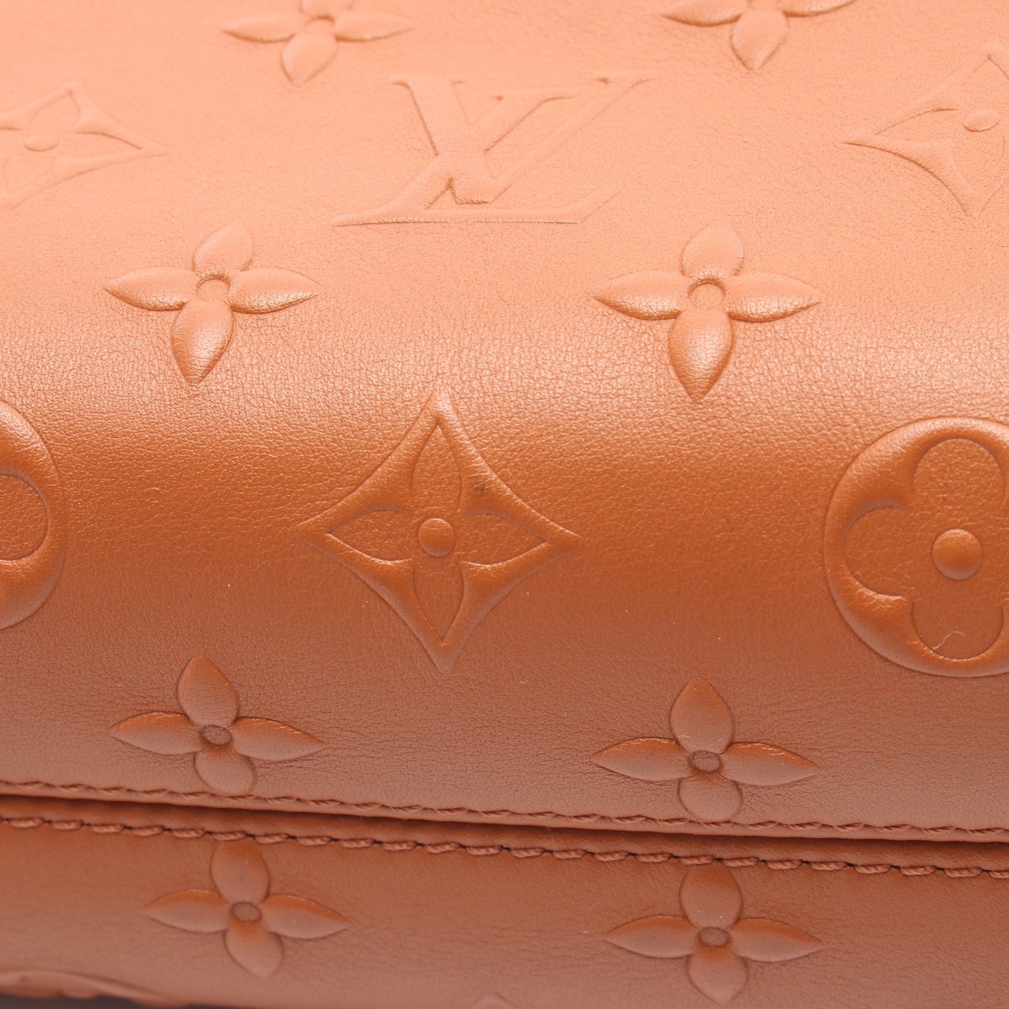 サイドトランクPM モノグラム タン ハンドバッグ レザー ブラウン 2WAY ルイヴィトン バッグ LOUIS VUITTON