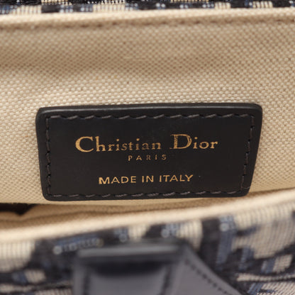 SADDLE サドル ミニ オブリーク ハンドバッグ キャンバス レザー ベージュ ブルー ブラック 2WAY クリスチャンディオール バッグ Christian Dior