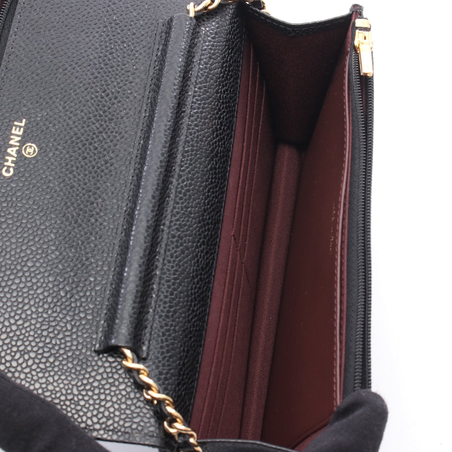 マトラッセ チェーンウォレット キャビアスキン ブラック ゴールド金具 シャネル バッグ CHANEL