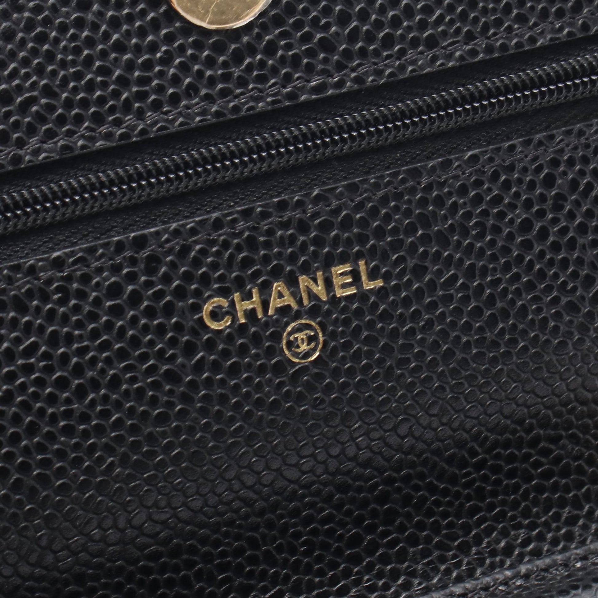 マトラッセ チェーンウォレット キャビアスキン ブラック ゴールド金具 シャネル バッグ CHANEL