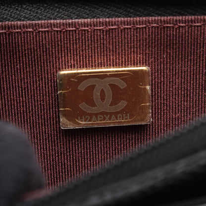 マトラッセ チェーンウォレット キャビアスキン ブラック ゴールド金具 シャネル バッグ CHANEL