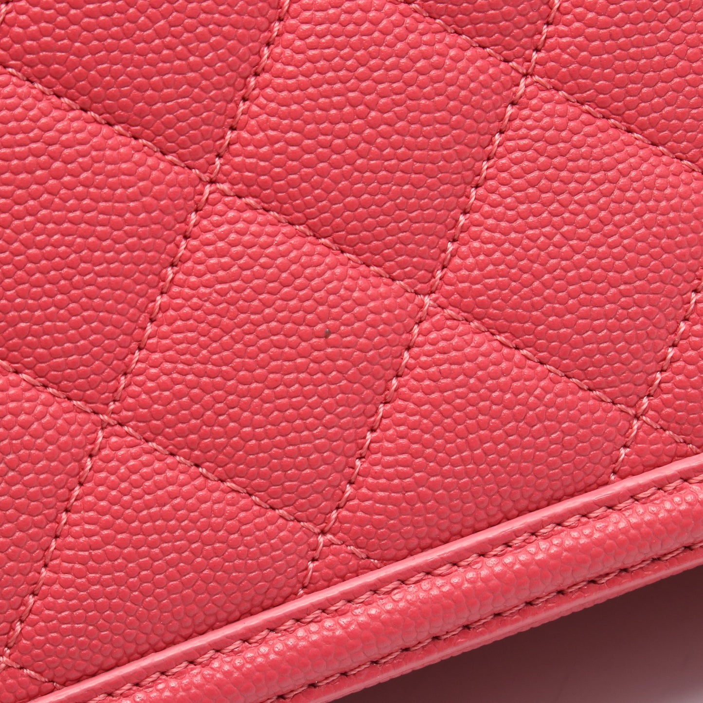 CCフィグリー バニティバッグ チェーンショルダーバッグ キャビアスキン ピンク ゴールド金具 シャネル バッグ CHANEL