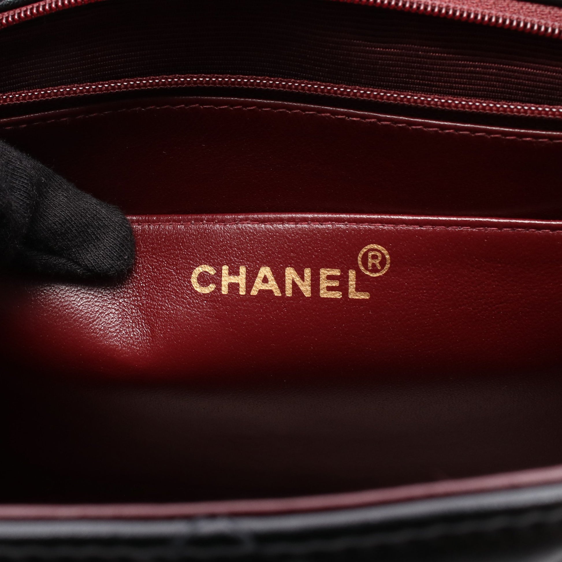 デカマトラッセ34 シングルフラップ Wチェーンショルダーバッグ ラムスキン ブラック ゴールド金具 シャネル バッグ CHANEL