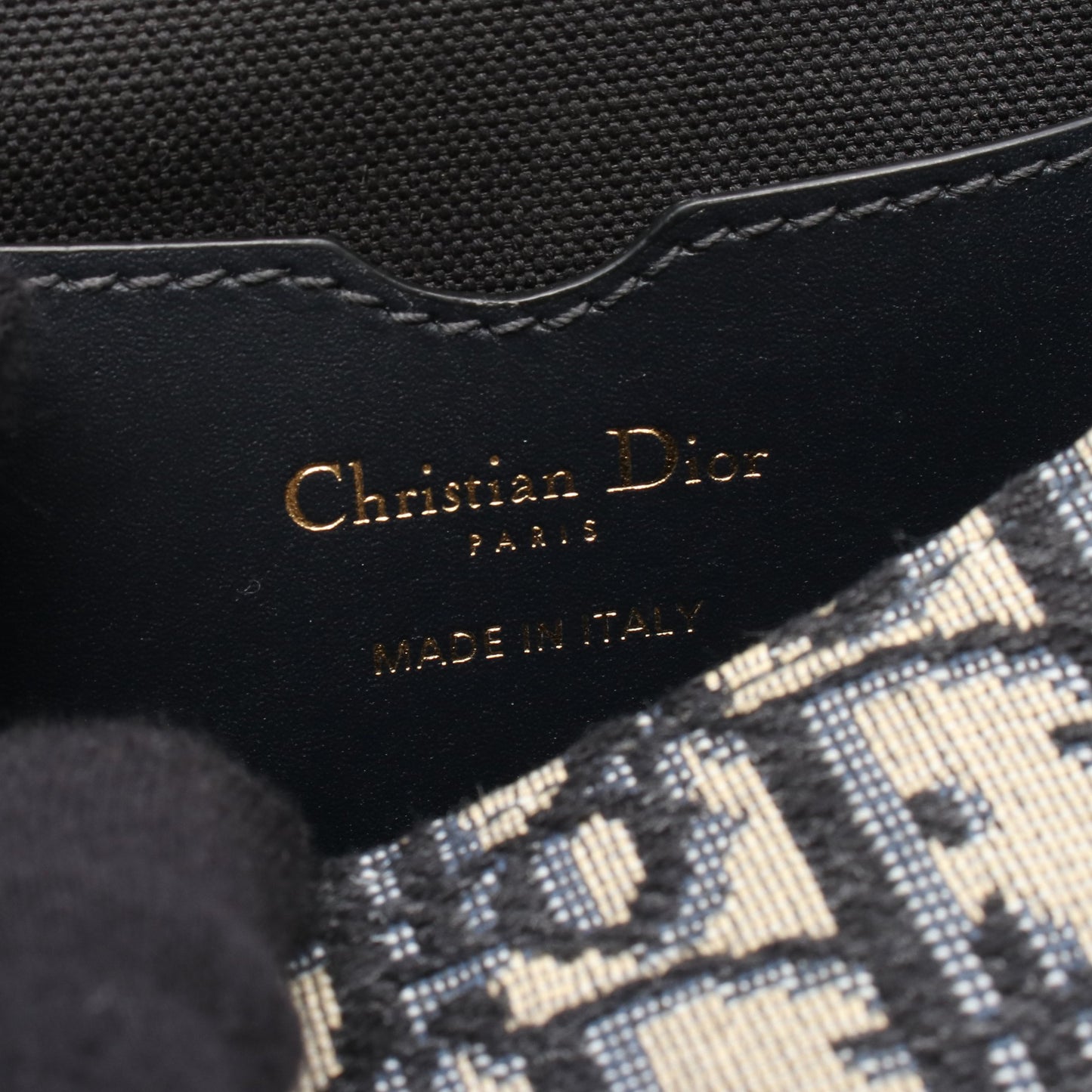 BOBBY ボビー ミディアム ショルダーバッグ キャンバス レザー ネイビー グレー クリスチャンディオール バッグ Christian Dior