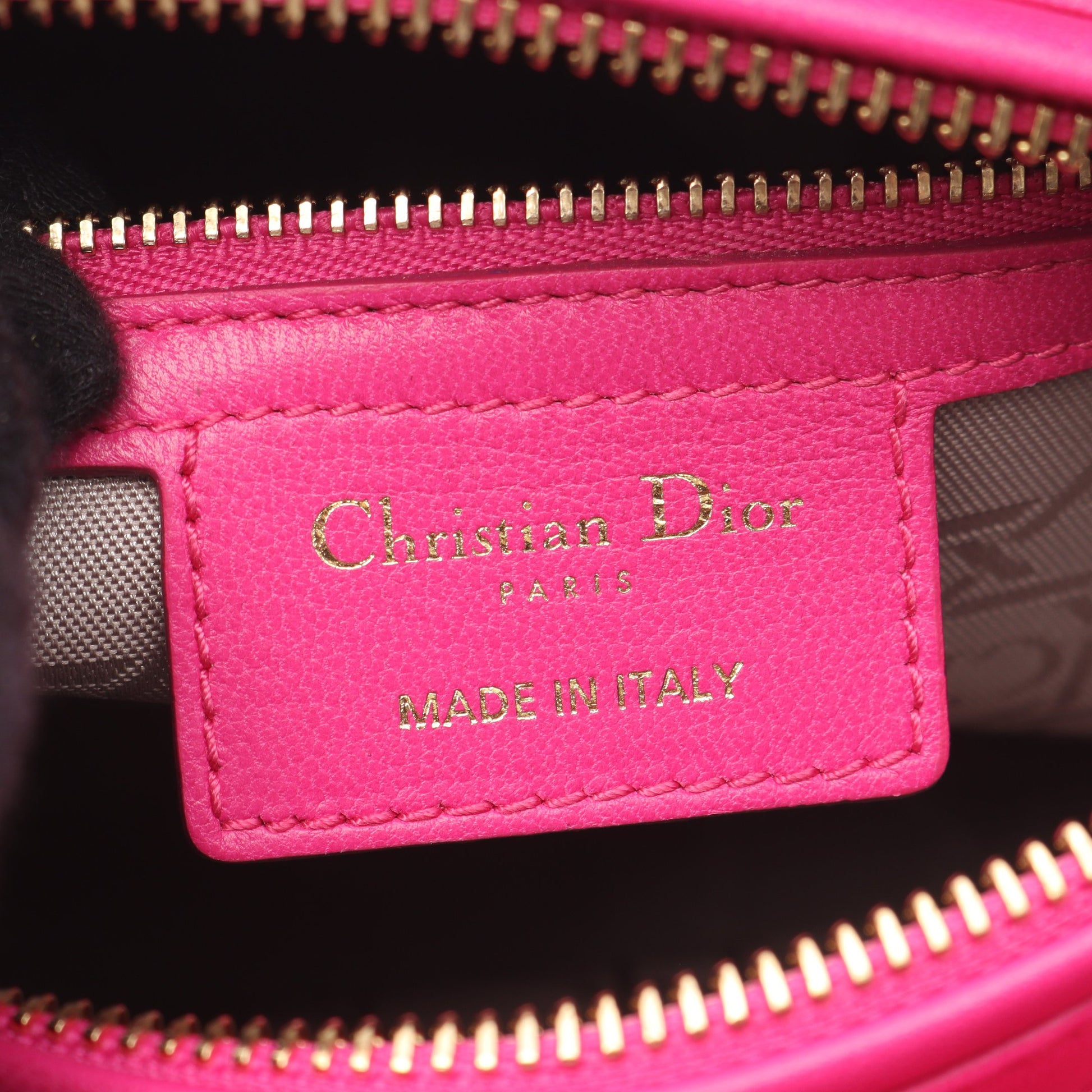LADY DIOR レディディオール カナージュ ハンドバッグ レザー ピンクパープル 2WAY クリスチャンディオール バッグ Christian Dior