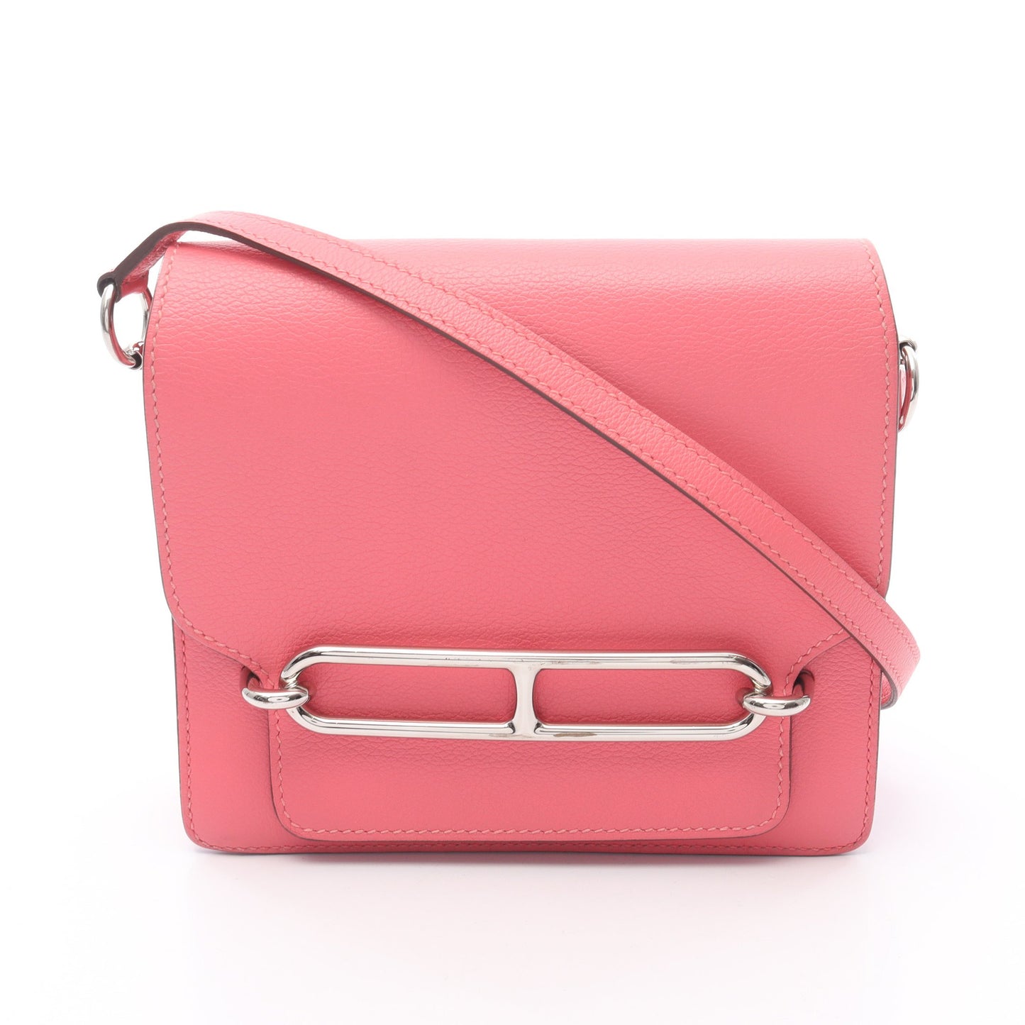 ロウリス ミニ ローズアザレ ショルダーバッグ エバーカラー ピンク シルバー金具 Y刻印 エルメス バッグ HERMES
