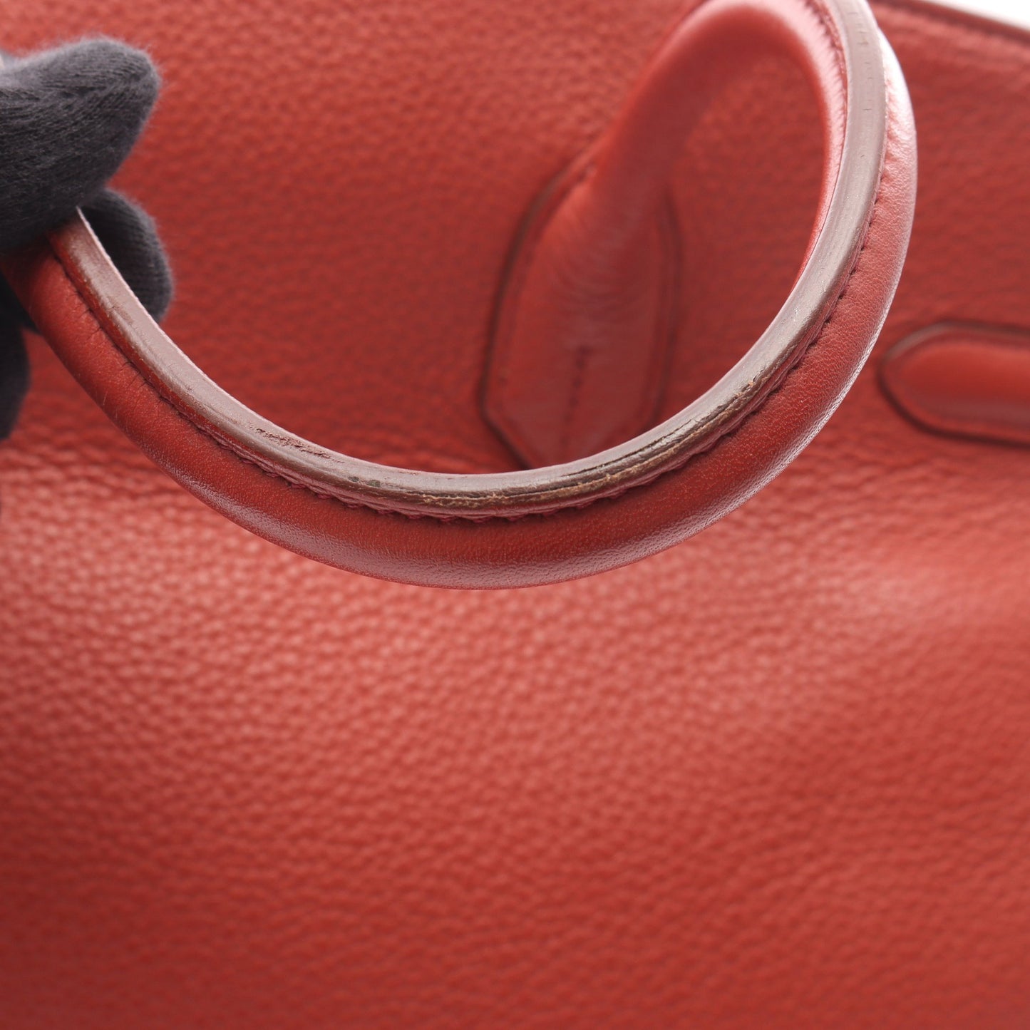 バーキン35 ブリック ハンドバッグ トリヨンクレマンス オレンジブラウン シルバー金具 □N刻印 エルメス バッグ HERMES