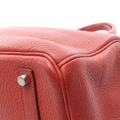 バーキン35 ブリック ハンドバッグ トリヨンクレマンス オレンジブラウン シルバー金具 □N刻印 エルメス バッグ HERMES