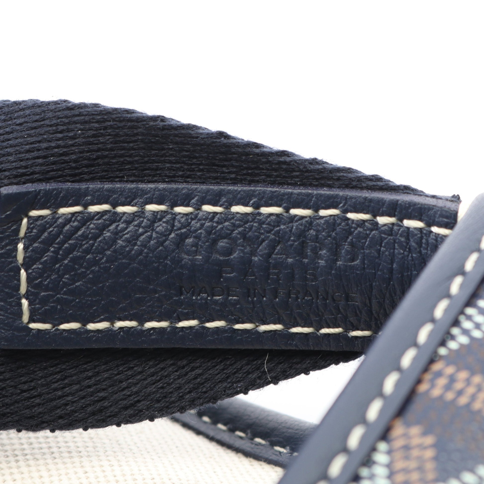 カペシアンMM ショルダーバッグ コーティングキャンバス レザー ネイビー マルチカラー ゴヤール バッグ GOYARD