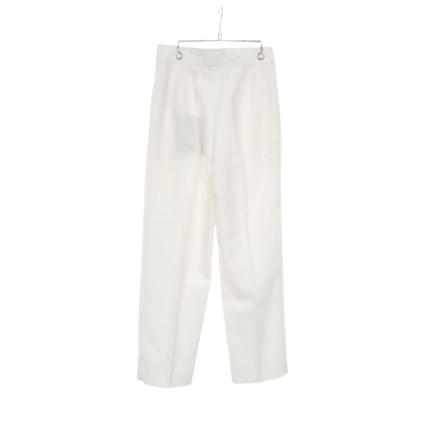 ロケーションプリント トラウザーズ パンツ ウール ホワイト バーバリー ボトムス BURBERRY