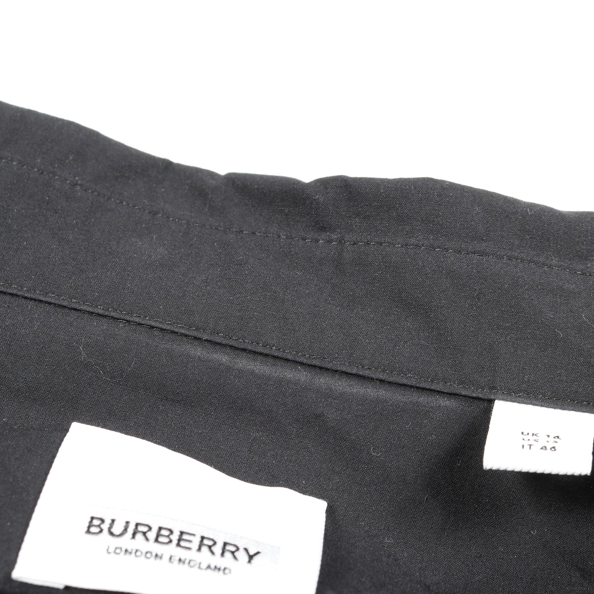 KELSY シャツワンピース コットン ブラック バーバリー ワンピース BURBERRY