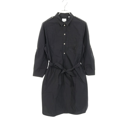 KELSY シャツワンピース コットン ブラック バーバリー ワンピース BURBERRY