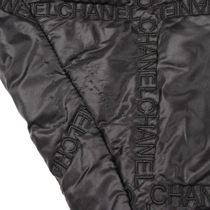 ココマークボタン キルティングジャケット ナイロン ブラック 中綿 シャネル アウター CHANEL