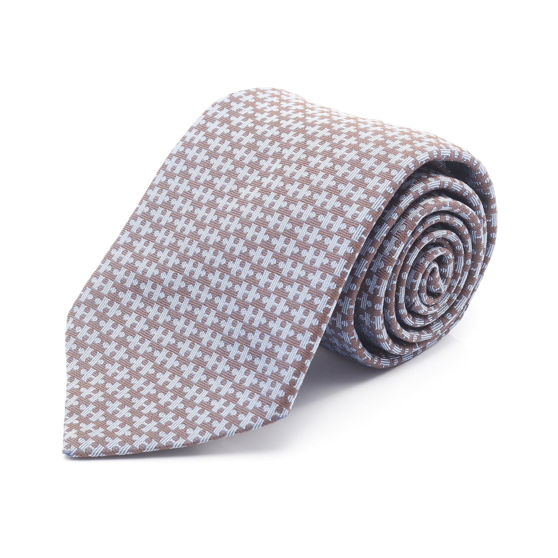 HERMES ネクタイ H柄 シルク ネクタイ シルクツイルタイ 《ポン・ドゥ  