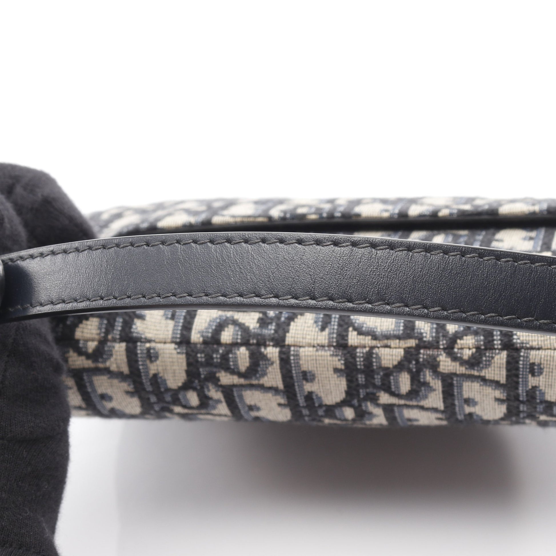 SADDLE サドル オブリーク ハンドバッグ キャンバス レザー ベージュ ネイビー 2WAY クリスチャンディオール バッグ Christian Dior