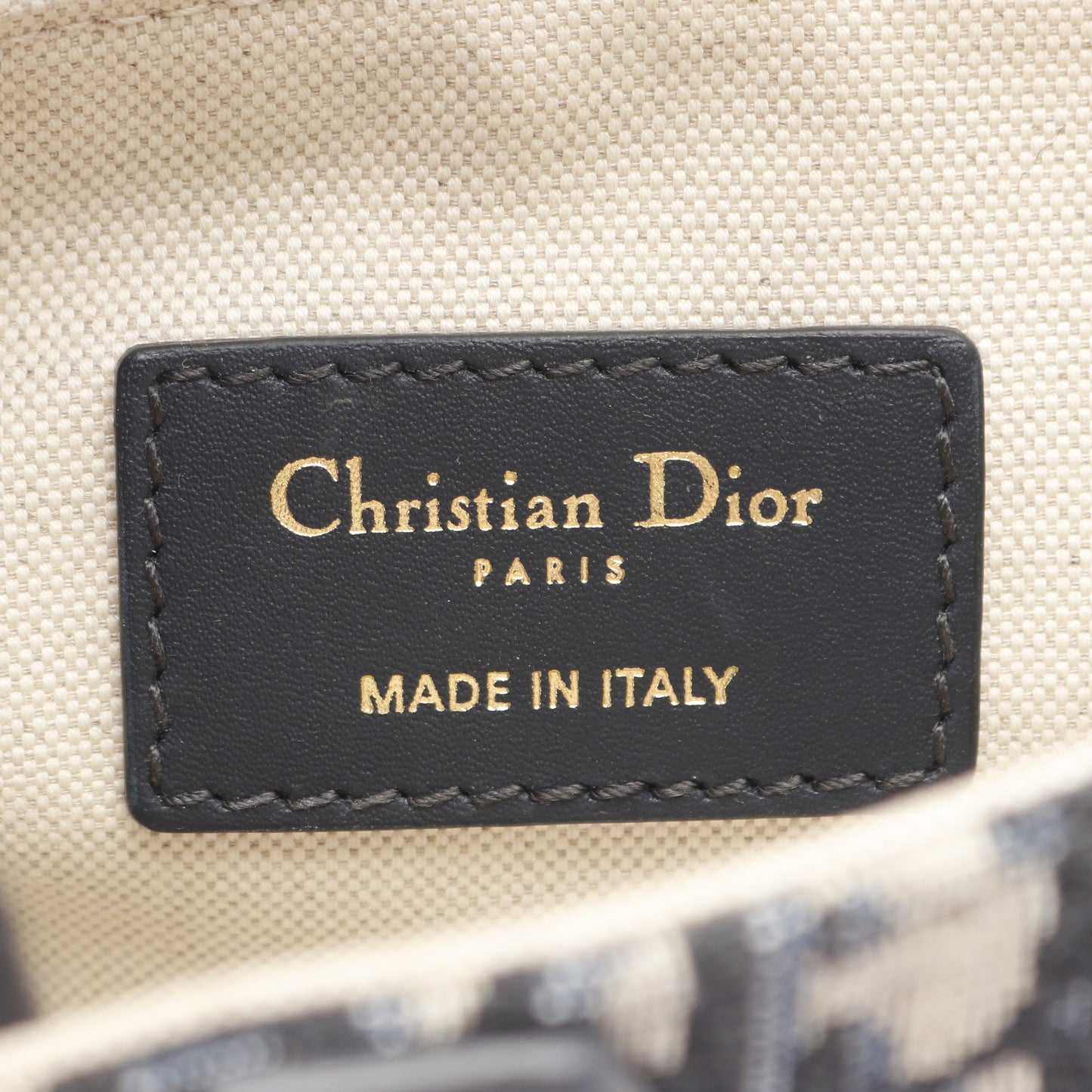 SADDLE サドル オブリーク ハンドバッグ キャンバス レザー ベージュ ネイビー 2WAY クリスチャンディオール バッグ Christian Dior