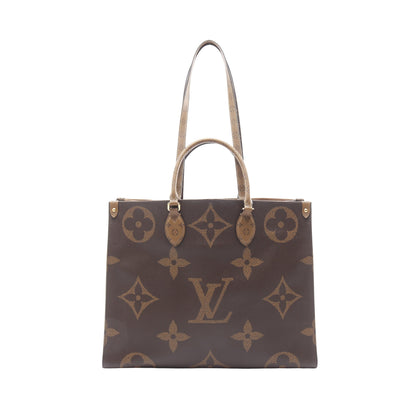 オンザゴーGM モノグラムジャイアント リバース ショルダーバッグ トートバッグ PVC ブラウン ベージュ 2WAY ルイヴィトン バッグ LOUIS VUITTON