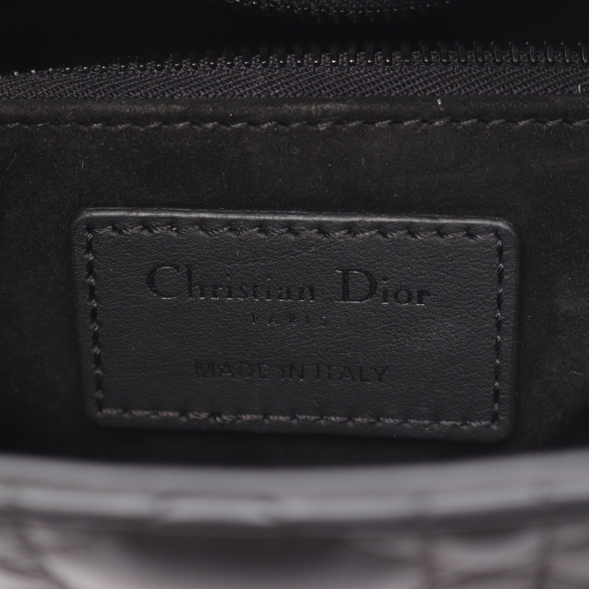 レディディオール ミニ カナージュ ハンドバッグ レザー ブラック 2WAY クリスチャンディオール バッグ Christian Dior