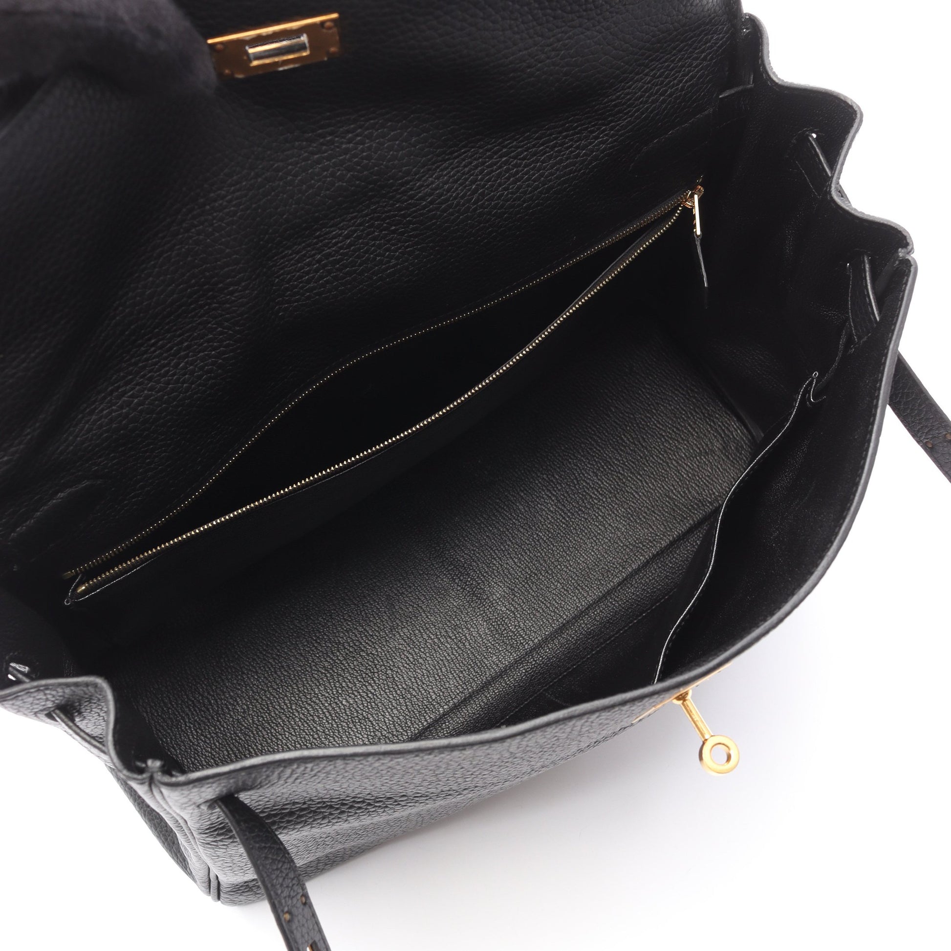 ケリー35 ハンドバッグ トゴ ブラック ゴールド金具 内縫い 2WAY X刻印 エルメス バッグ HERMES