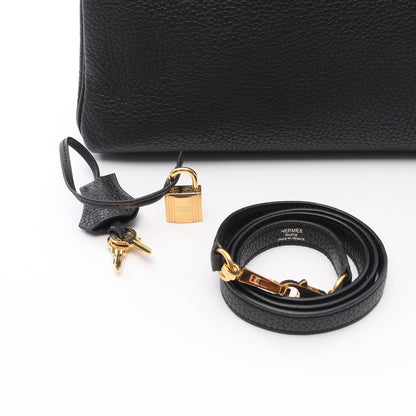 ケリー35 ハンドバッグ トゴ ブラック ゴールド金具 内縫い 2WAY X刻印 エルメス バッグ HERMES