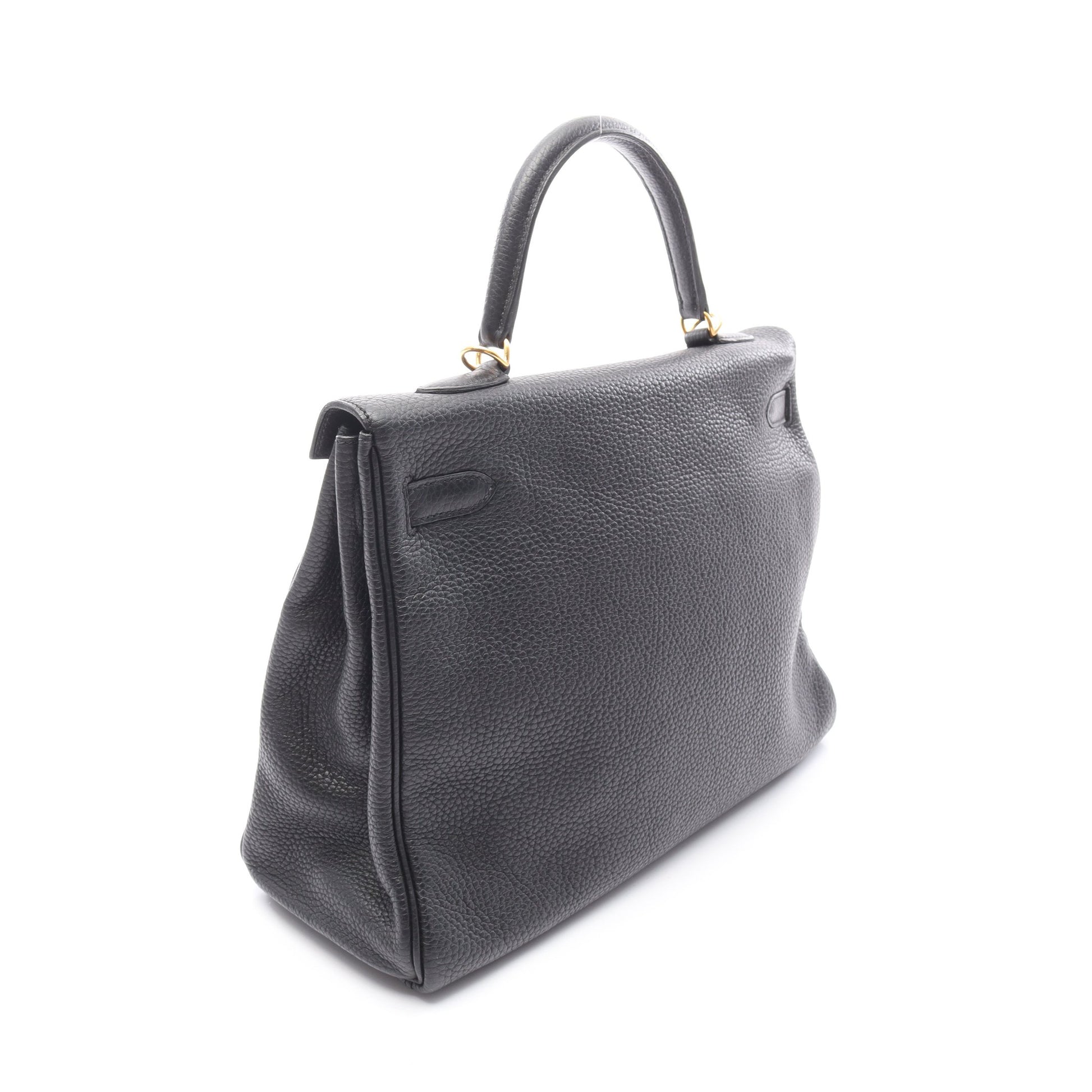 ケリー35 ハンドバッグ トゴ ブラック ゴールド金具 内縫い 2WAY X刻印 エルメス バッグ HERMES