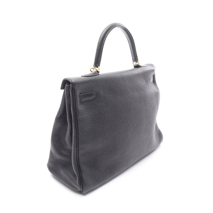 ケリー35 ハンドバッグ トゴ ブラック ゴールド金具 内縫い 2WAY X刻印 エルメス バッグ HERMES