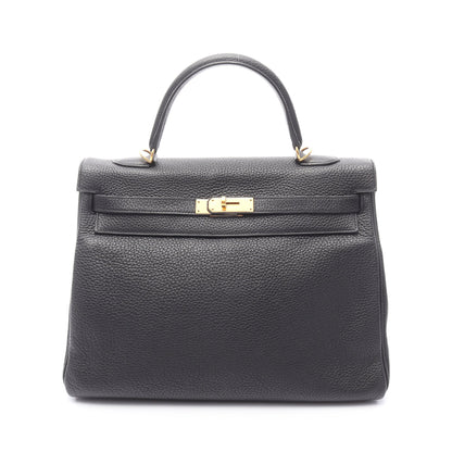 ケリー35 ハンドバッグ トゴ ブラック ゴールド金具 内縫い 2WAY X刻印 エルメス バッグ HERMES