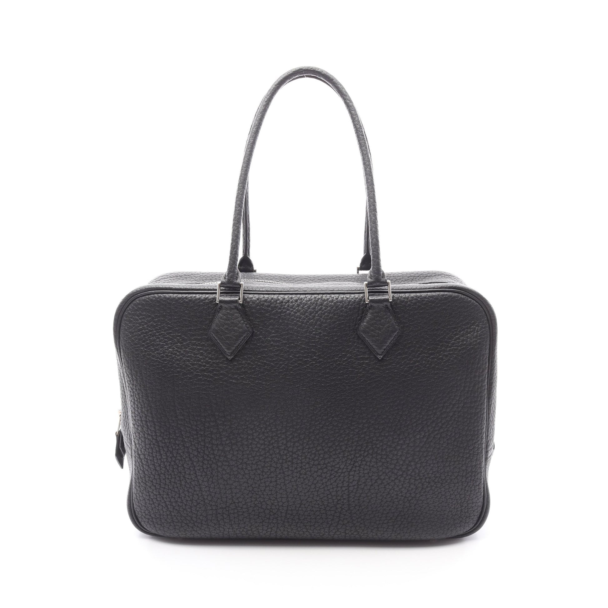 プリュム32 ハンドバッグ フィヨルド ブラック シルバー金具 □J刻印 エルメス バッグ HERMES