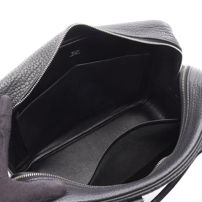 プリュム32 ハンドバッグ フィヨルド ブラック シルバー金具 □J刻印 エルメス バッグ HERMES
