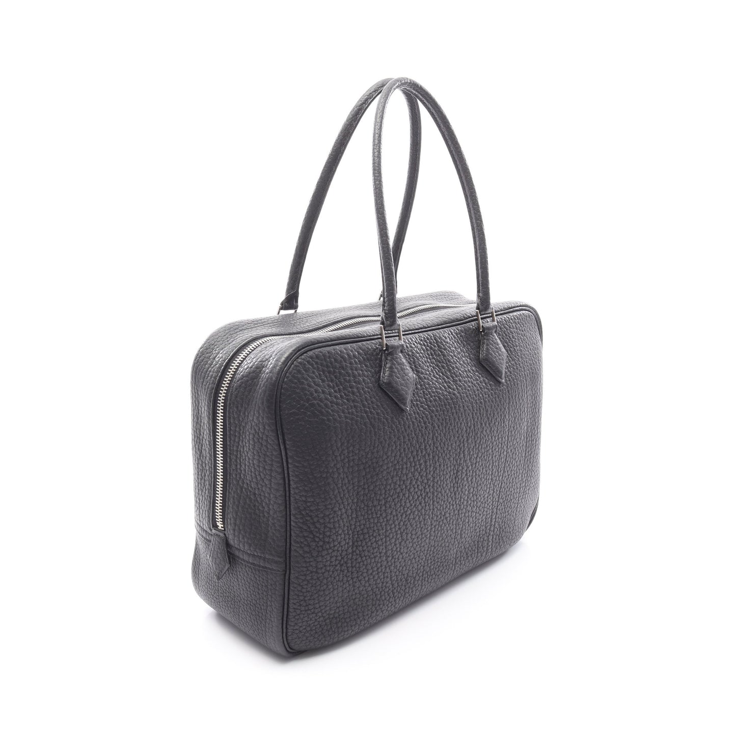 プリュム32 ハンドバッグ フィヨルド ブラック シルバー金具 □J刻印 エルメス バッグ HERMES