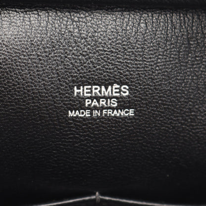 プリュム32 ハンドバッグ フィヨルド ブラック シルバー金具 □J刻印 エルメス バッグ HERMES