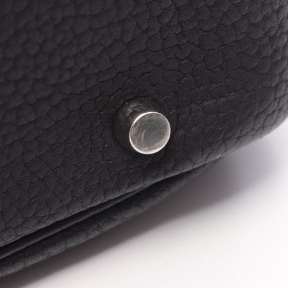 プリュム32 ハンドバッグ フィヨルド ブラック シルバー金具 □J刻印 エルメス バッグ HERMES