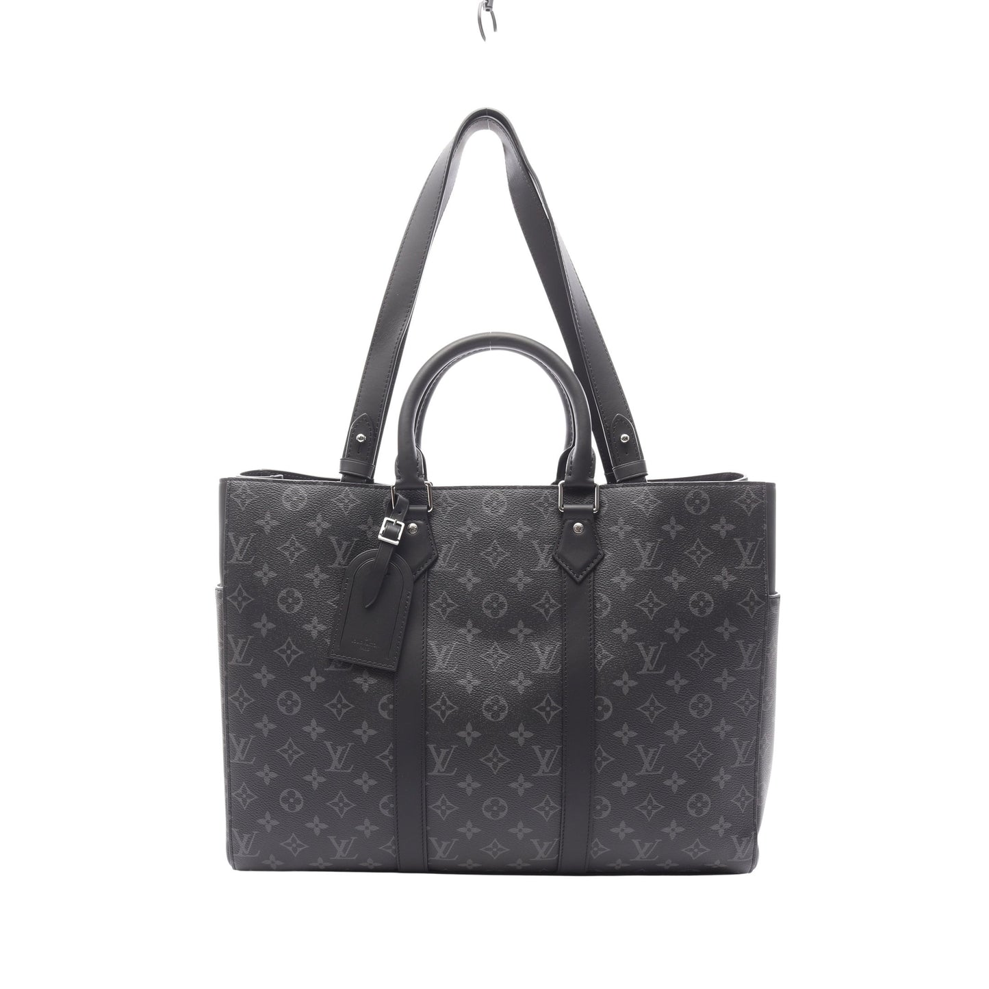 サックプラ 24H モノグラムエクリプス ショルダーバッグ トートバッグ PVC レザー ブラック 2WAY ルイヴィトン バッグ LOUIS VUITTON