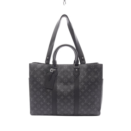 サックプラ 24H モノグラムエクリプス ショルダーバッグ トートバッグ PVC レザー ブラック 2WAY ルイヴィトン バッグ LOUIS VUITTON