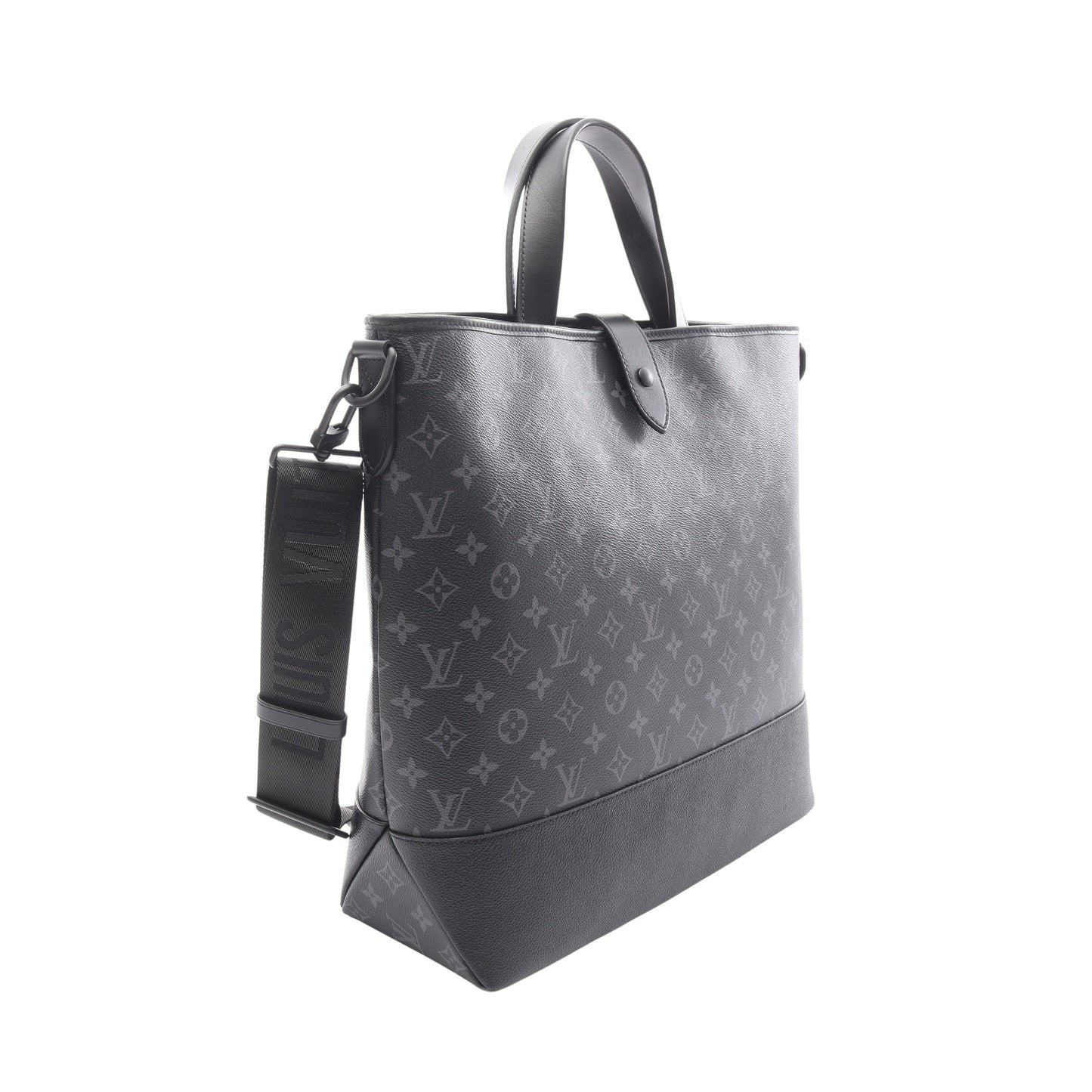 ソミュール トート モノグラムエクリプス ハンドバッグ トートバッグ PVC レザー ブラック 2WAY ルイヴィトン バッグ LOUIS VUITTON