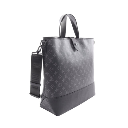 ソミュール トート モノグラムエクリプス ハンドバッグ トートバッグ PVC レザー ブラック 2WAY ルイヴィトン バッグ LOUIS VUITTON