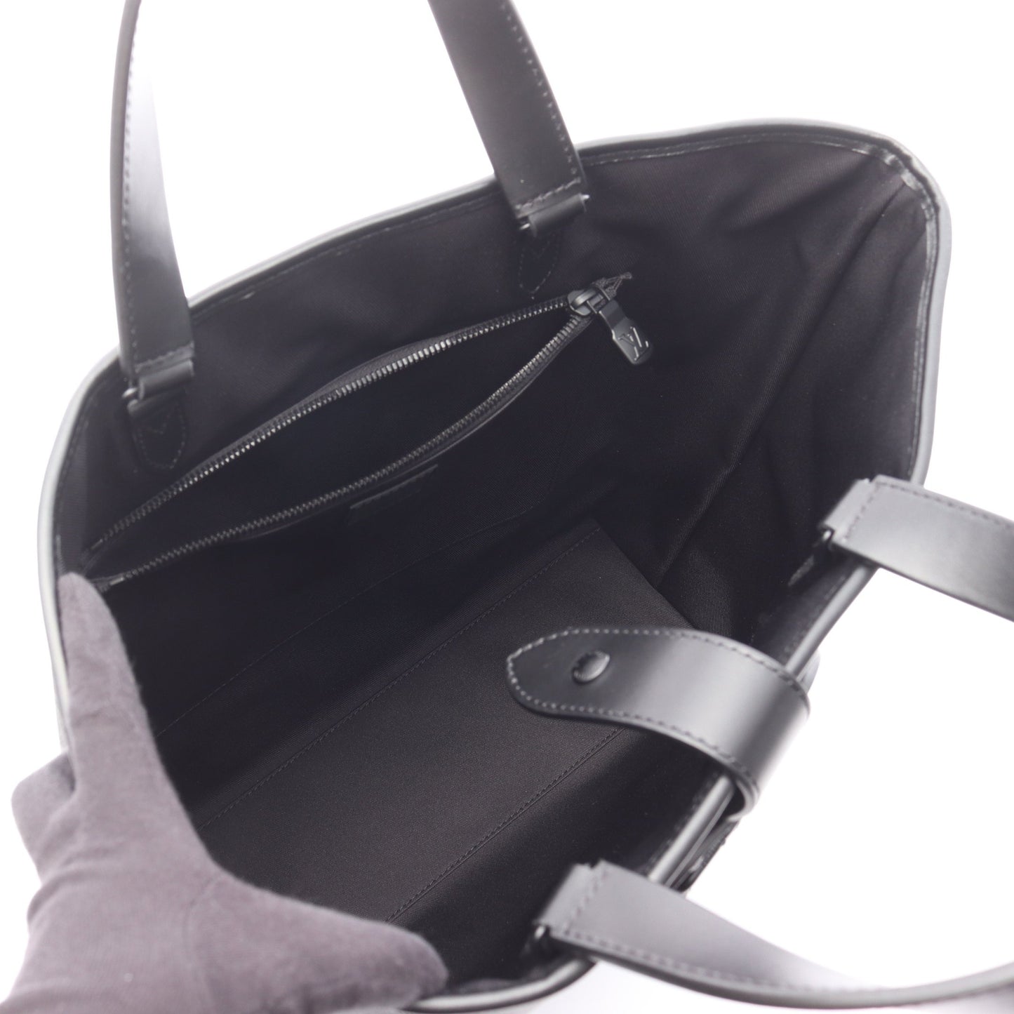 ソミュール トート モノグラムエクリプス ハンドバッグ トートバッグ PVC レザー ブラック 2WAY ルイヴィトン バッグ LOUIS VUITTON