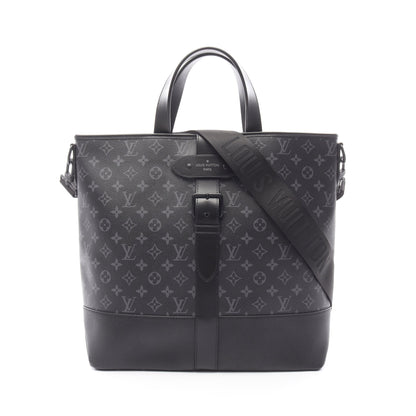 ソミュール トート モノグラムエクリプス ハンドバッグ トートバッグ PVC レザー ブラック 2WAY ルイヴィトン バッグ LOUIS VUITTON